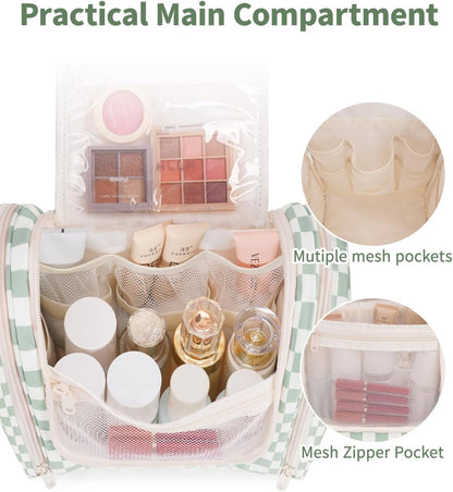 Narwey Hanging Toiletry Bag for Women Travel Makeup Bag Organizer Toiletries Bag for Cosmetics Essentials Accessories