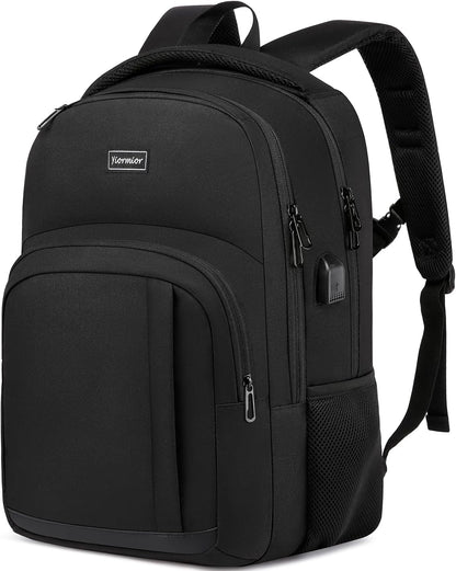 School Backpack for Teen Boys, 15.6 Inch Anti Theft Laptop Bookbag with USB Charging Port, Water Resistant College - Travel Backpack Ergonomic, Fits Notebook, Men Women