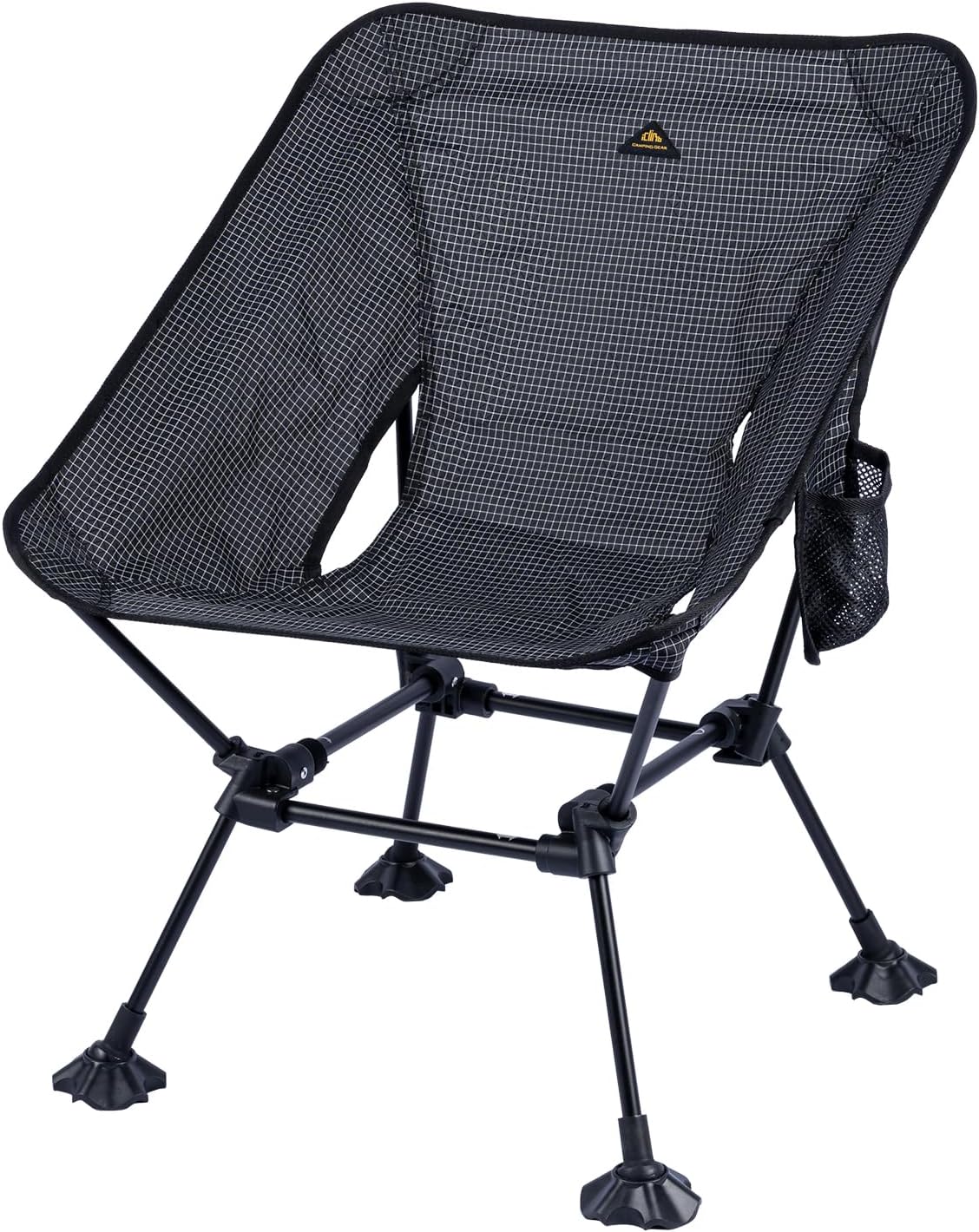 iClimb Ultralight Compact Camping Folding Beach Chair with Anti-Sinking Large Feet