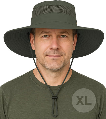 GearTOP Safari Sun Hat for Men and Sun Hats for Women UV Protection UPF 50+ Hiking, Gardening, Fishing