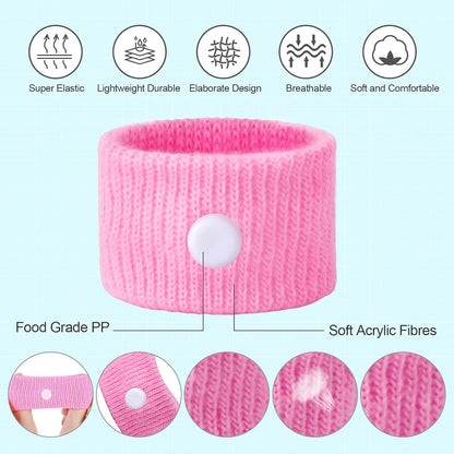 LYJEE Motion Sickness Bands for Kids, Travel Sickness Relief Wristbands, Anti-Nausea Wristbands for Car or Sea Sickness
