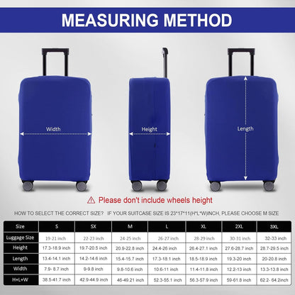 Travel Luggage Cover Suitcase Protector Scratch-Resistant Fit 19-31 Inch Suitcase, Not Included Suitcase (Blue, XL(28-29 inch))