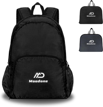 20L Ultra Lightweight Packable Backpack，Handy Foldable Waterproof Daypack for Travel, Collapsible Hiking Backpack Camping Outdoor Cycling Backpacking Women & Men, Black