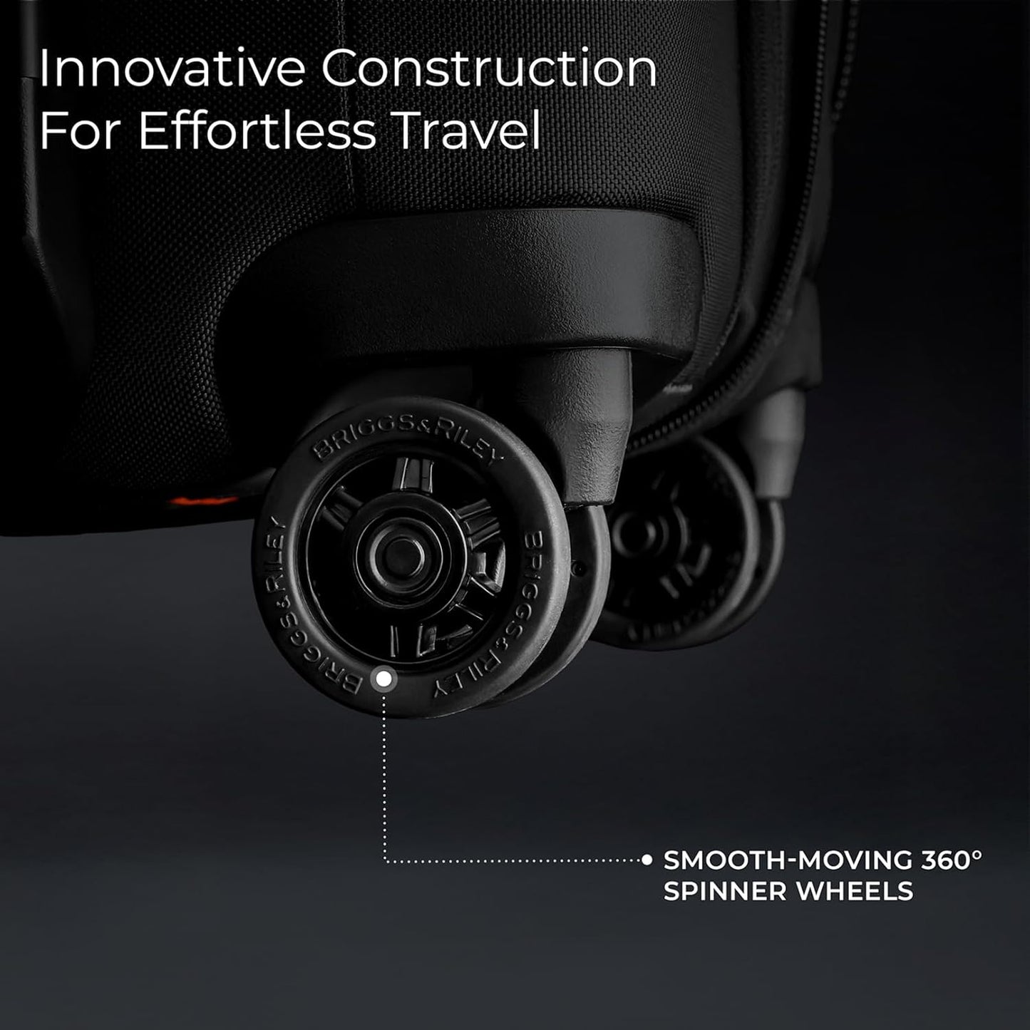 Briggs & Riley Cabin Spinner - Carry On Luggage for Travel, Suitcases with Wheels, Softside Rolling Bag for Men & Women, Fits Under Plane Seat, Telescoping Handle - ZDX Collection, Ocean