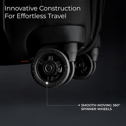 Briggs & Riley Cabin Spinner - Carry On Luggage for Travel, Suitcases with Wheels, Softside Rolling Bag for Men & Women, Fits Under Plane Seat, Telescoping Handle - ZDX Collection, Ocean