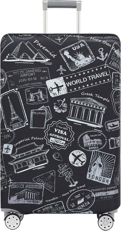 TRAVELKIN more than travel Luggage Covers For Suitcase Tsa Approved,Suitcase Cover Protector Fit 18-32 Inch Luggage