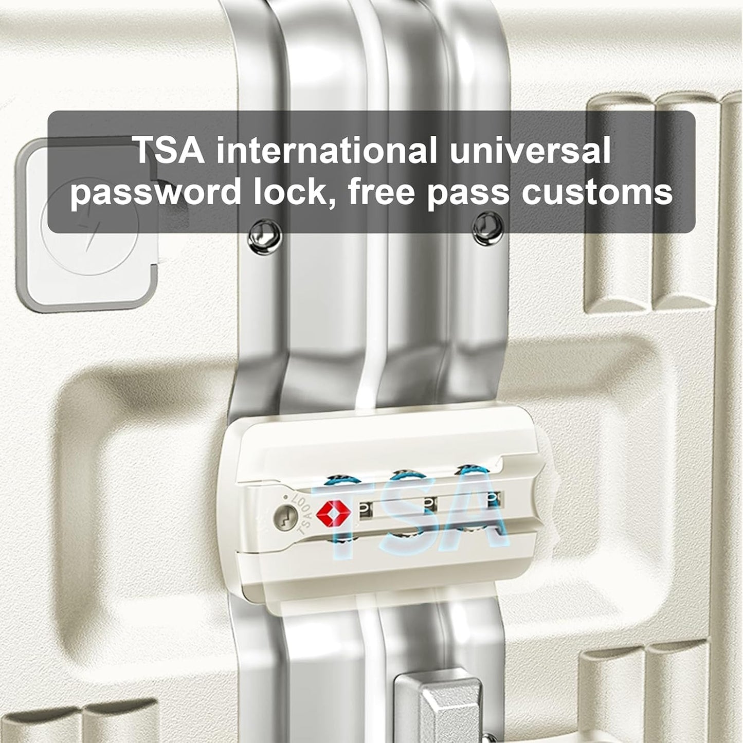 Zipperless Luggage, Polycarbonate Aluminum Hard Shell, Expandable Carry-On Suitcase with Spinner Wheels, Hard Shell Suitcase, 24 Inch Cabin