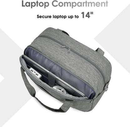 Narwey 18" Carry on Bag with Laptop Compartment 14 Inch Travel Duffel Bag for Spirit Airlines Personal Item Bag Overnight Weekender Bags with Wet Pocket for Women and Men (Grey)