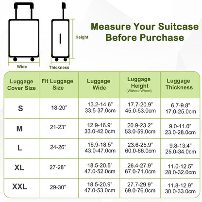 Pink Dino Suitcase Luggage Cover, Thick Suitcase Cover for Carry on Luggage Protector Fits 18-30 Inch Case