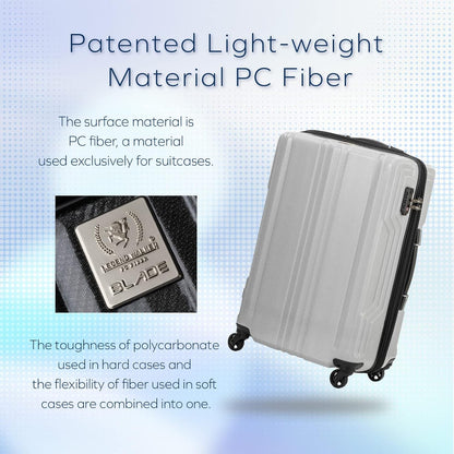 LEGEND WALKER BLADE-Ultralight PC Fiber Luggage 30-inch, White Carbon, 5604-70-WHCB