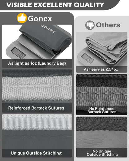Compression Packing Cubes, Gonex Extensible Storage Mesh Bags Organizers