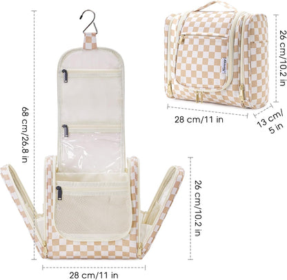 Narwey Hanging Toiletry Bag for Women Travel Makeup Bag Organizer Toiletries Bag for Cosmetics Essentials Accessories