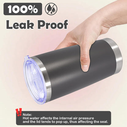 20oz Tumbler Bulk Stainless Steel Tumbler Cup with Lid Vacuum Insulated Double Wall Travel Mug, Durable Powder Coated Travel Coffee Tumbler Mug for Hot & Cold Drinks, Grey,12 Pack