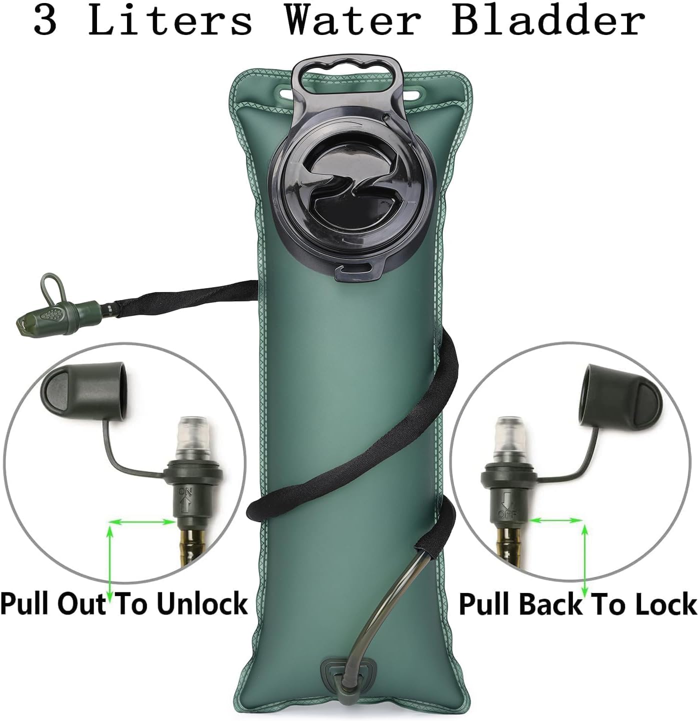 ATBP Insulated Hydration Pack Hiking Water Backpack Running Vest with 3L TPU Bladder Bag for Marathon Cycling Men