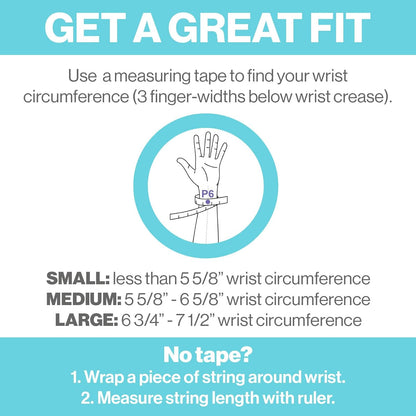 Acupressure Relief Band - Edith Duo (Small) - Motion Sickness Bands and Nausea Relief for Pregnant Women | Travel, Pregnancy, Cruise