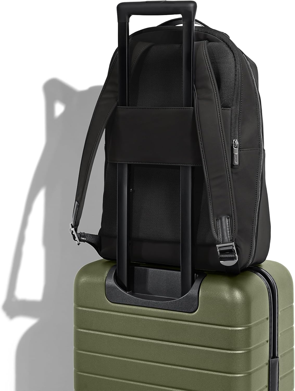 Away Everywhere Zip Backpack, Travel Backpack with Laptop Sleeve, Lightweight & Durable, Travel Essentials, Jet Black