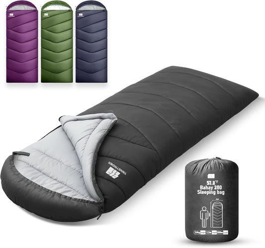 Sleeping Bags for Adults Cold Weather,Portable, Waterproof,Lightweight Camping Sleeping Bag for Tall Girls Boys with Compression Sack for Warm Camping, Hiking, Outdoor & Indoor