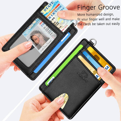 FurArt Slim Minimalist Wallet, Front Pocket Wallets, RFID Blocking, Credit Card Holder for Men & Women