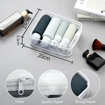 16 Pack Travel Bottles for Toiletries, Large 6oz Silicone Travel Containers jar for Toiletries, Leak Proof Refillable Liquid Shampoo And Conditioner Travel Essentials toiletry Bottles