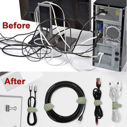 Nearockle 16Pcs Silicone Cable Straps Wire Organizer - Image 3