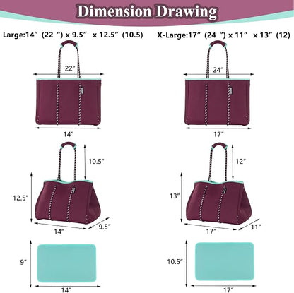 QOGiR Neoprene Multipurpose Beach Bag Tote - Image 6