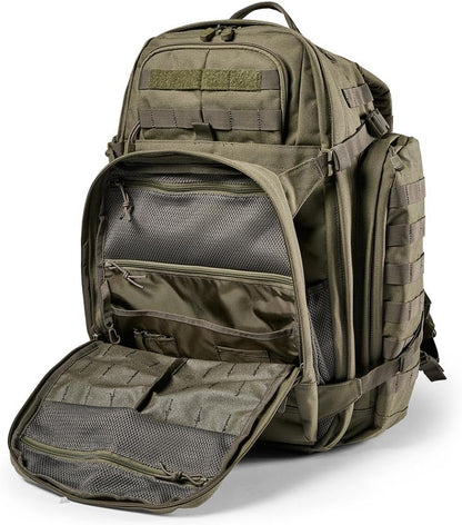 5.11 Tactical Backpack, RUSH 72 2.0 Military Survival Molle Back Pack with Laptop Compartment, Large, 55L, Style 56565ABR