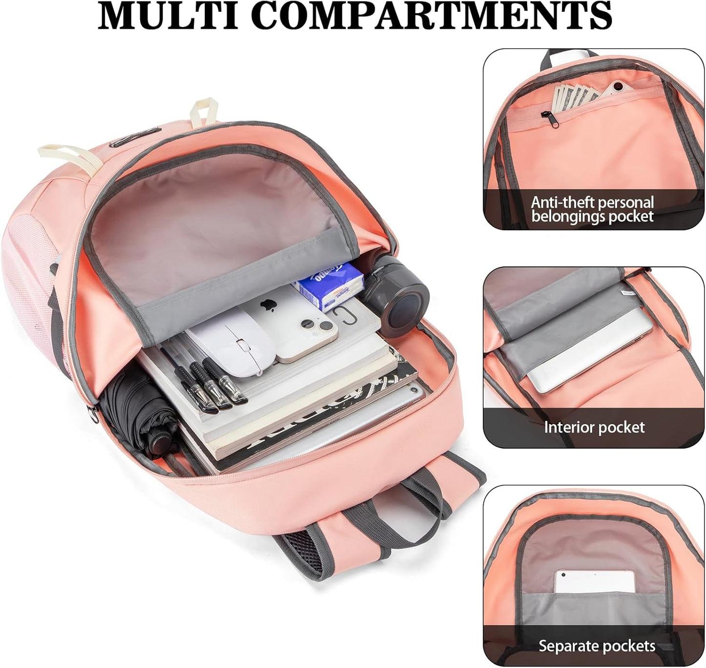 Hiking Backpack,Large 35L Travel Backpacks for Men Women,Water Resistant Ultra Lightweight Foldable Packable Camping Daypack for Outdoor Sports