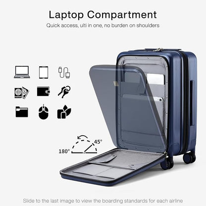 Hanke Grace Expandable Carry On Luggage - Image 11