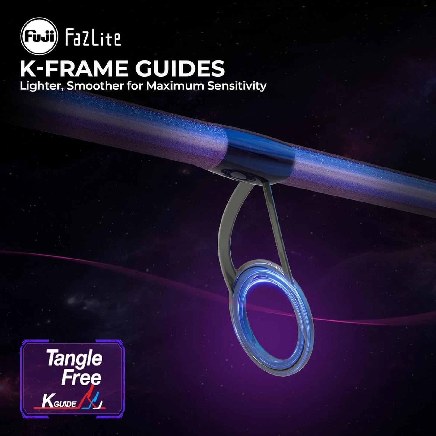 KastKing Royale Legend Pro Technique Bass Fishing Rods, KastFlex IM7 Graphite Blanks, Fuji FazLite Guides, SlipLock Technology Handles, PTS Power Transition System, Custom Foregrip and Hook Keeper