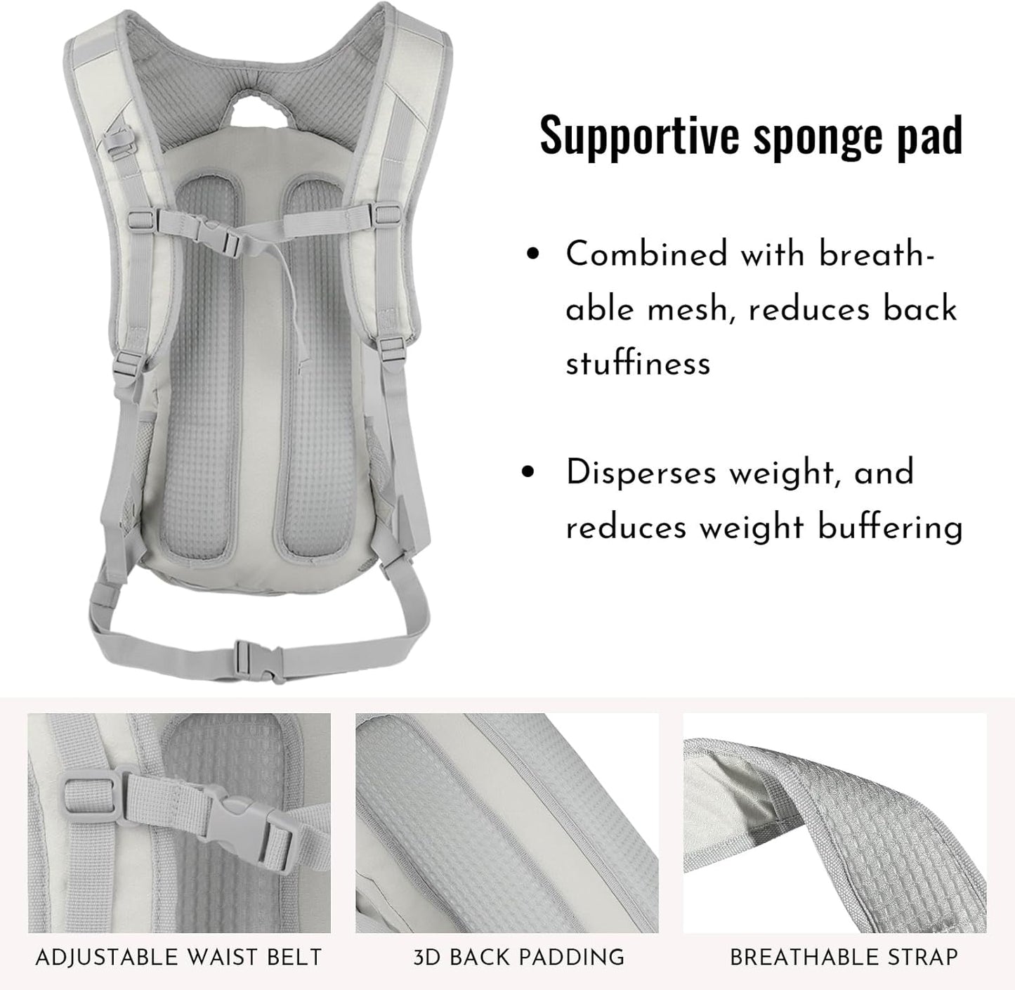 Zavothy 18L Multipurpose Hiking Backpack with 3L Water Bladder – Durable Hydration Backpack with Insulated Bladder Compartment, Hidden Helmet Holder & Rain Cover – for Hiking, Commuting, and Camping