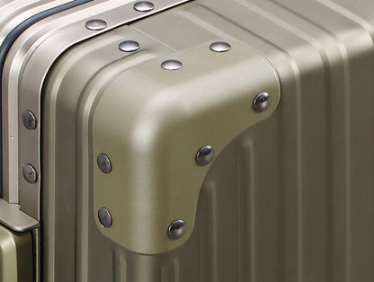 All Aluminum Lightweight Carry-On Luggage - Hardside Carry-On Suitcase, TSA Approved, Hard Shell Suitcase for Travel, Airline Approved 21 Inch Hard Spinner Wheels Luggage (Bronze)
