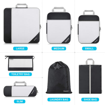 Compression Packing Cubes, Gonex Extensible Storage Mesh Bags Organizers