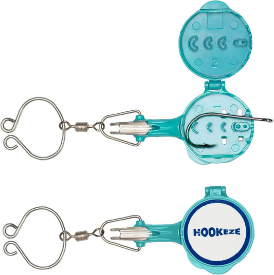 HOOK-EZE Fishing Knot Tying Tool | Protect from Fish Hooks | Tie Fishing Knots Easily | Cool Gadgets for Fishermen | Ice Fly Fishing | Fishing Accessories for Beginner Anglers | Nail Knot Tool