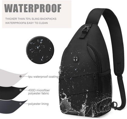 Crossbody Bags for Women Men Trendy Sling Bag Bakpack Casual Chest Bag with Convertible Shoulder Strap