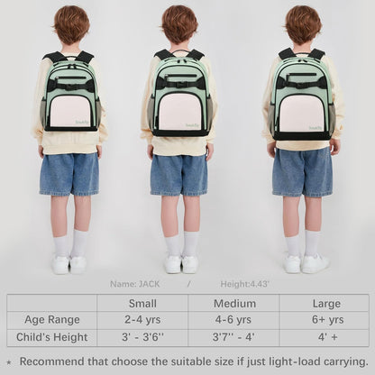 Lightweight Kids Backpack for School Kindergarten Elementary Backpacks for Boys Ages 6-8-10 (Pale Pistachio)