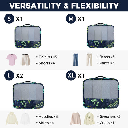 BAGAIL 9 Set Packing Cubes Luggage Packing Organizers for Travel Accessories