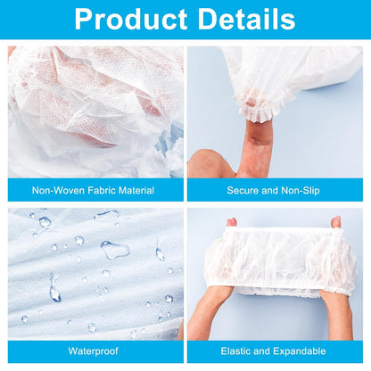 20 Pack Disposable Toilet Seat Cover Waterproof Non-Woven Fabric, Disposable Toilet Seat Covers for Travel, Disposable Seat Covers for Outing Hotel Hospital Public Toilet (Individual Package)