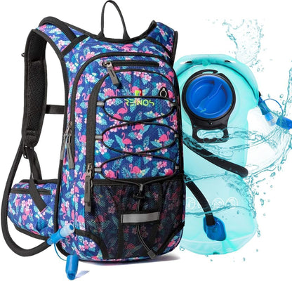 Hydration Pack Backpack with 3L Water Bladder for Men & Women, Hiking Daypack with Thermal Insulation | Running, Cycling, Camping, Skiing, Outdoor Activities