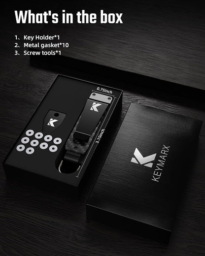 Key Organizer for Men Compact Key Holder Minimalist Key Case Metal Key Chain Key Holder for Keychain Secures 2-5 Keys