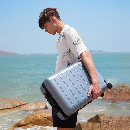 Carry on Luggage 22 X 14 X 9 Airline Approved, 20 Inch Luggage for 3-5 Days Travel, Double Spinner Wheels, 100% Hardshell PC, TSA Lock (03-Shadow (Basic), Carry-On 20-Inch)