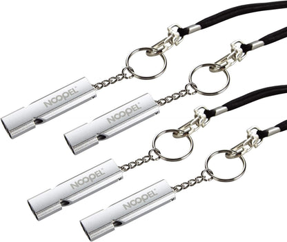 Noopel Emergency Whistles Lifeguard Safety Whistle with Lanyard and Keychain for Outdoor Camping Hiking Boating Backpacking Fishing Kayak Kids Rescue Signaling Loud Survival Whistle