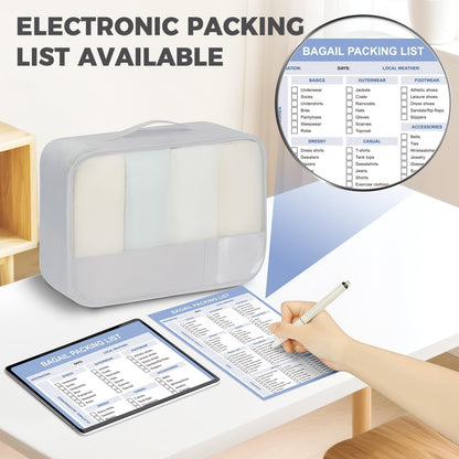 BAGAIL 9 Set Packing Cubes Luggage Packing Organizers for Travel Accessories