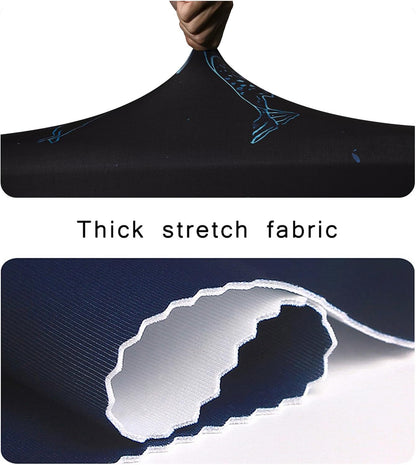 WUJIAONIAO Travel Luggage Cover Baggage Suitcase Cover Protector Skins 18-32 Inch (dolphin, L (for 25-28 inch luggage))