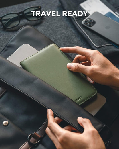 VULKIT Passport Holder Wallet RFID Blocking Travel Wallet for Men & Women