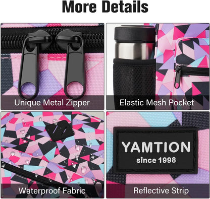 Unisex School Backpack Leaves,Casual Bookbag Adults and Teens Schoolbag with USB Port for High School College Office Work Travel