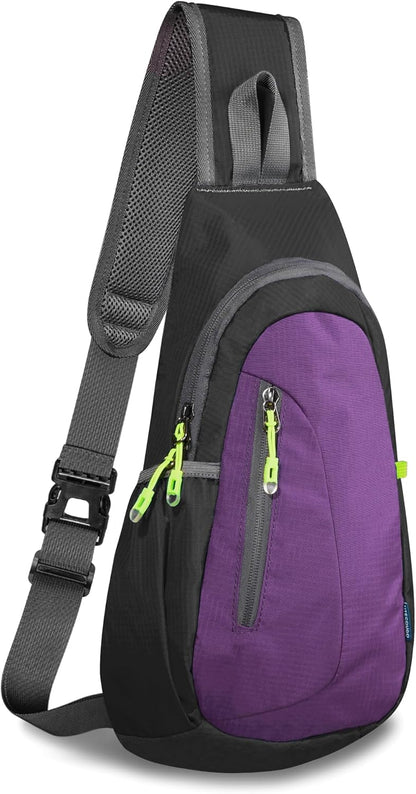 TITECOUGO Small Sling Bag, Lightweight Crossbody Backpack for Men Women, Shoulder Bag for Sports and Outdoor