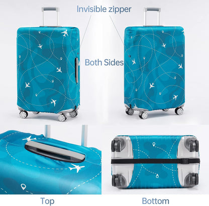 Travelkin Luggage Covers With Tag For Suitcases Tsa Approved,Suitcase Covers Protector Fit 18-32 Inch Luggage XL(29-32inch suitcase)