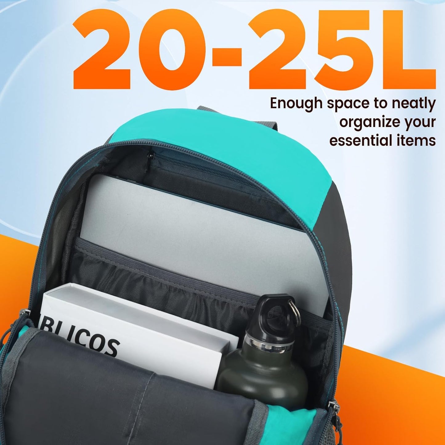 sunhiker Small Cycling Hiking Backpack Water Resistant Travel Backpack Lightweight Daypack M0714 (Aqua Green)