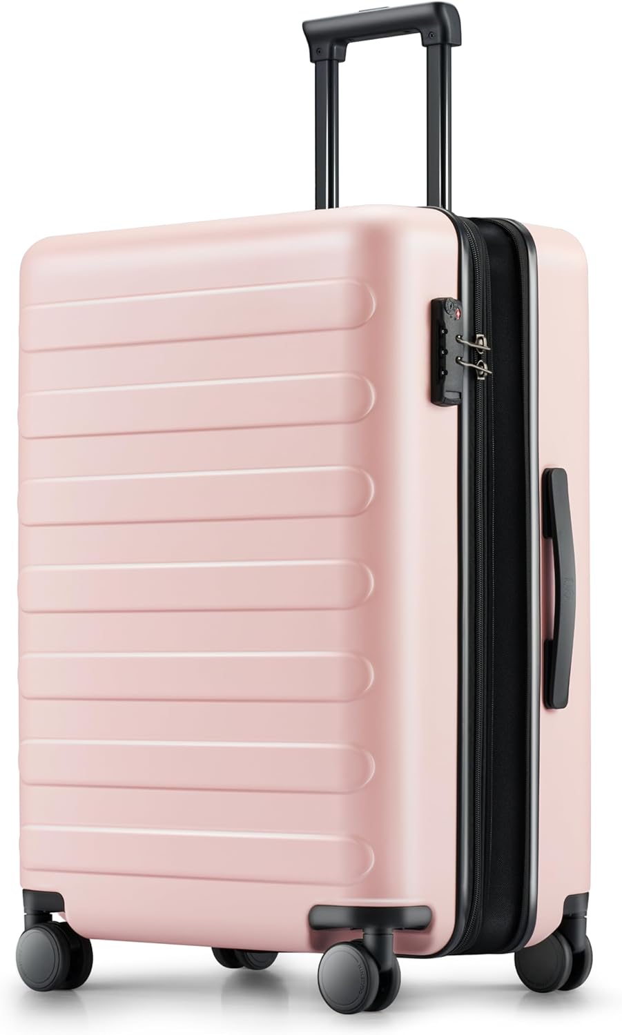 Carry on Luggage 22 X 14 X 9 Airline Approved, 20 Inch Luggage for 3-5 Days Travel, Double Spinner Wheels, 100% Hardshell PC, TSA Lock (00-Pink (Expandable), Checked 24-Inch)