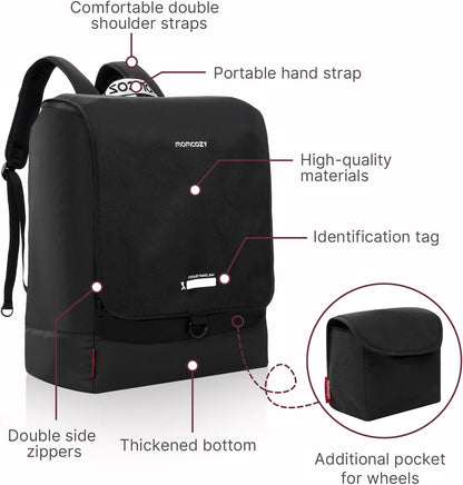 Momcozy Stroller Travel Bag for Airplane | Suit ClickGo Stroller | Compatible with Strollers Folded Dimensions of 22.1 X 17.3 X 9.8 Inch | Fit Most Major Brand | Hand-held ＆ Back-carrying